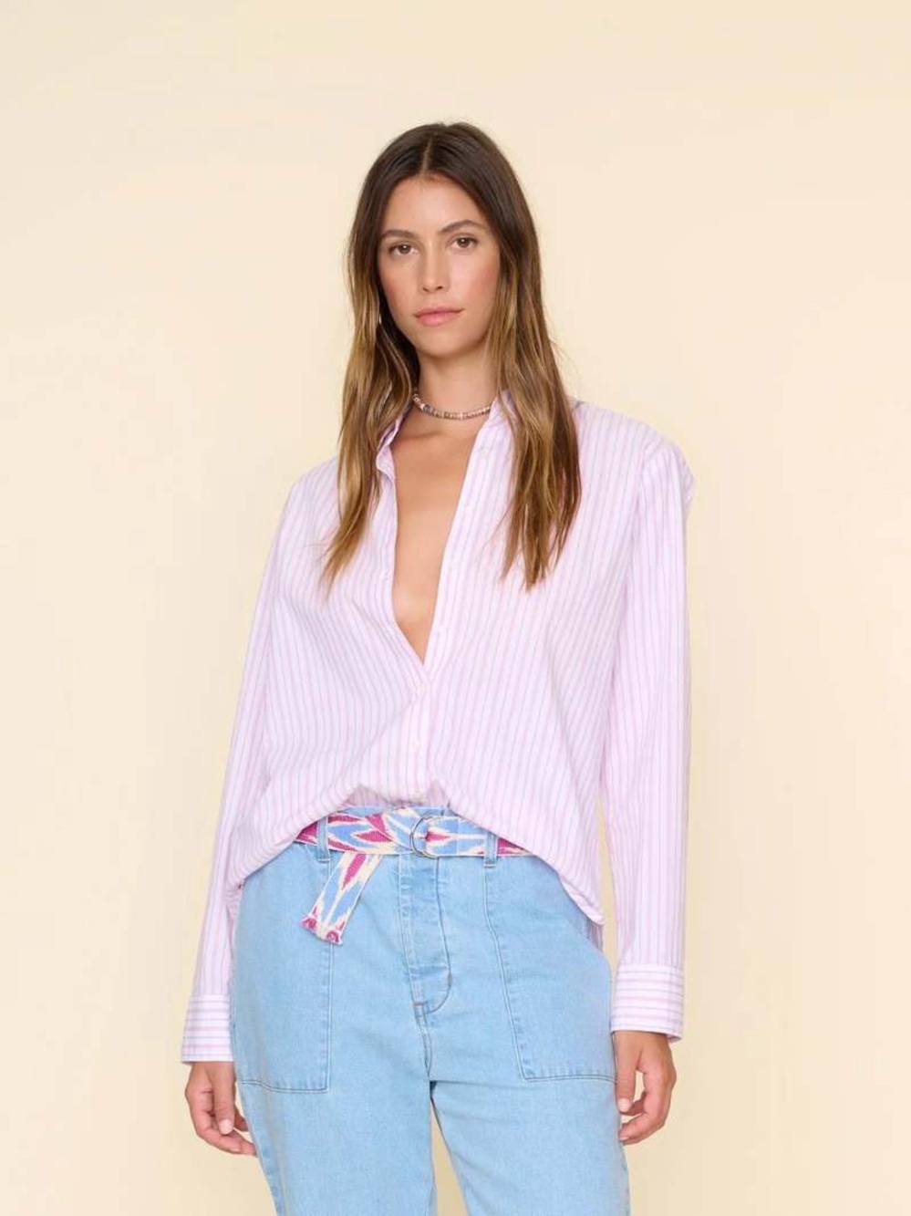 Xirena Beau Shirt Peony Stripe XS